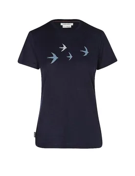 Damen Funktionsshirt 150 Tech Lite Bird dunkelblau S W - Icebreaker - FashionsVida
