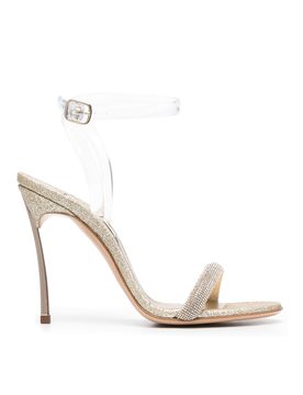 Casadei Sandali in pelle glitterata