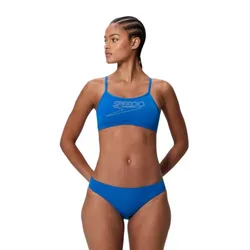Endurance+ Logo Thin Strap Bikini Mayan Blue UK 36 Women