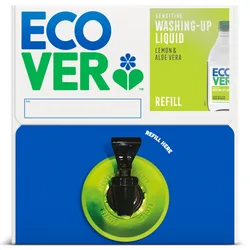 Washing Up Liquid Refill Bag in a Box - Lemon & Aloe Vera - 15L