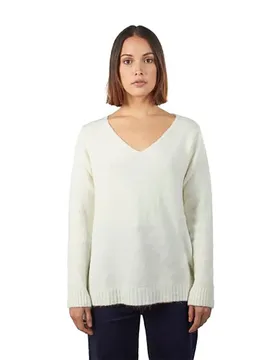 Maglione Con Scollo A V Elena Beige XS