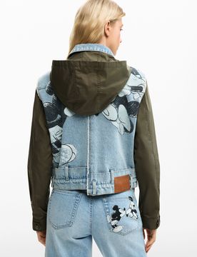 Parka bimateria Mickey Mouse™, Mujer, Algodon, Azul, XS