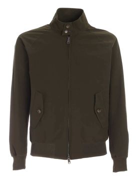 Baracuta Bomber verde con tasche