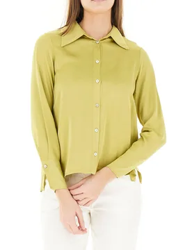 Camicia in viscosa VERDE LIME XL - Kocca - FashionsVida