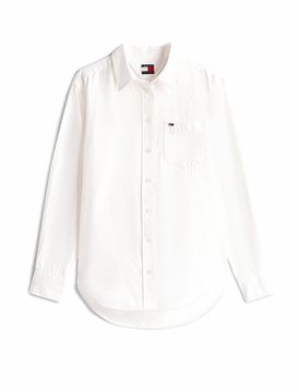 TOMMY JEANS Bluse weiss S damen