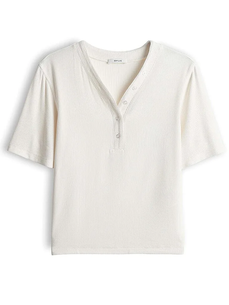 OPUS T-Shirt SANEZ creme 38 damen - Opus - FashionsVida