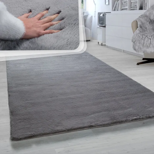 Hochflor-Teppich RABBIT 780 Anthrazit Rechteckig - Paco Home - FashionsVida