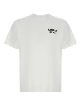 T-shirt polverosa con logo Gd