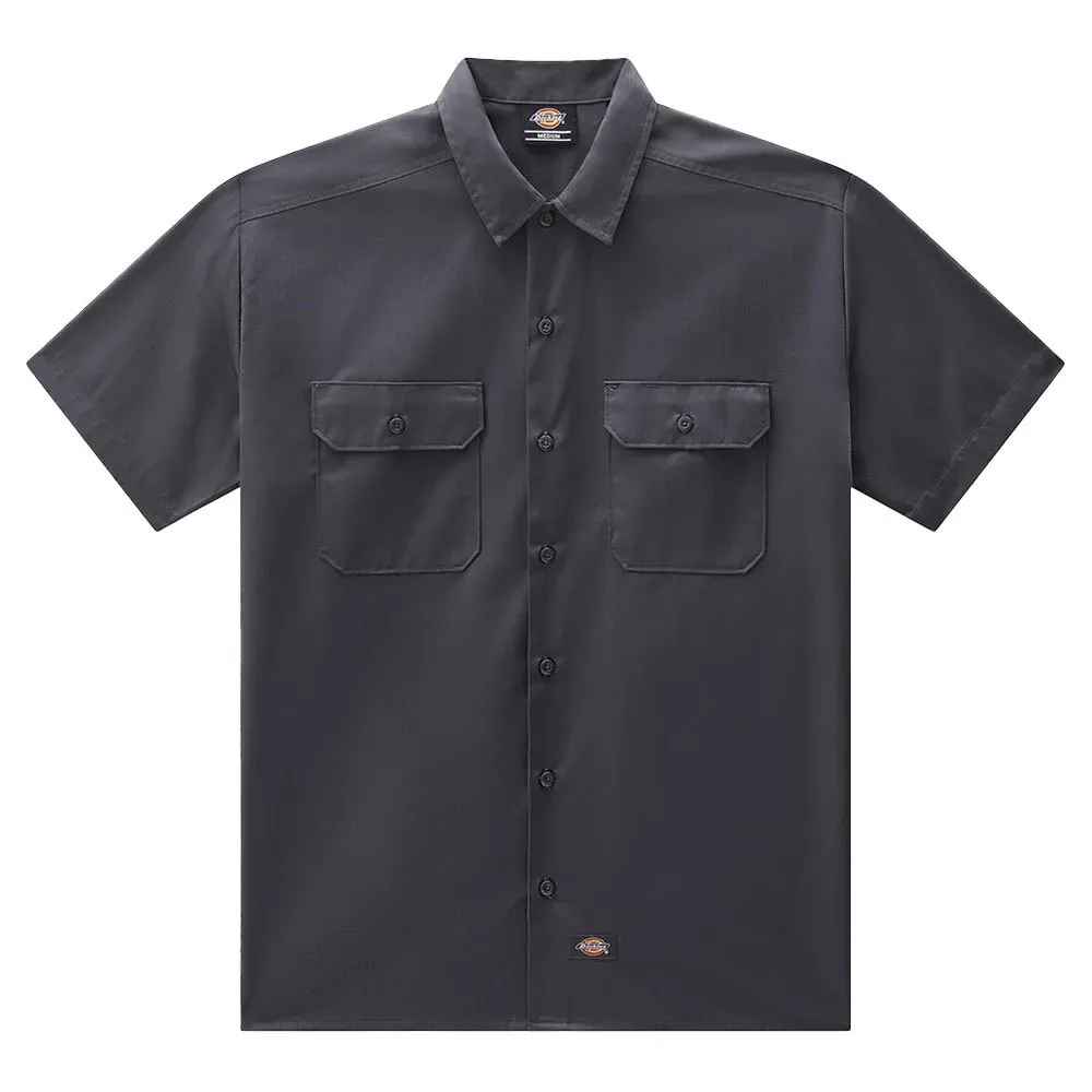 Chemise à Manches Courtes Work Charcoal Grey S - Dickies - FashionsVida