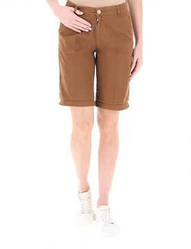 Bermuda misto lino CAMMELLO 44 - 40weft - FashionsVida