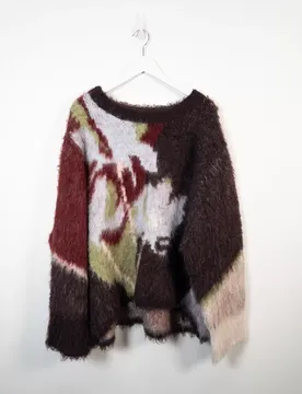 TSIVY FLOWER KNIT PULLOVER female