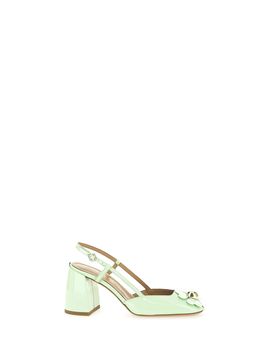 Décolleté in pelle VERDE 39