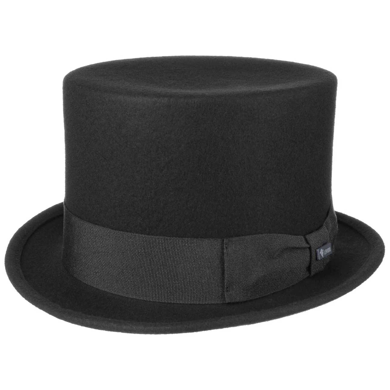 Wool Felt Top Hat by - black - Female - Size: 47 cm - Lipodo - FashionsVida