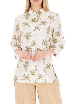 Camicia misto cotone PANNA 42