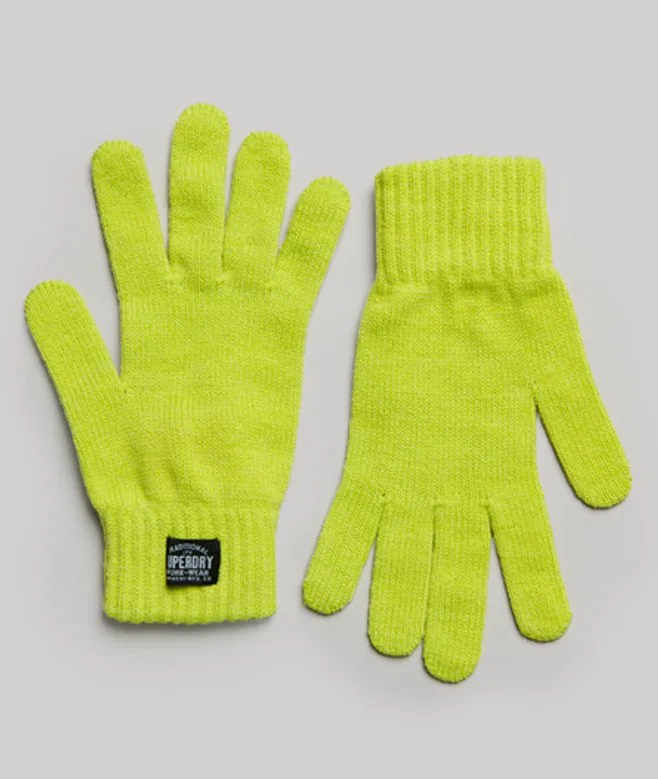 Superdry Damen Grün Klassische Strickhandschuhe, Größe: S/M - 19.99 - FashionsVida