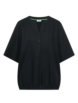 NOS Solid Splitneck Blouse female - M - FashionsVida