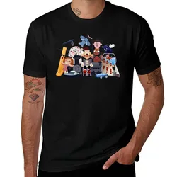 Misfit Menagerie T-Shirt Basic Solid Color Short Sleeve Cotton Top