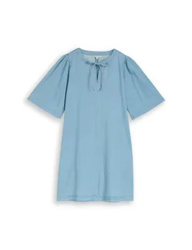 Denim mini dress female