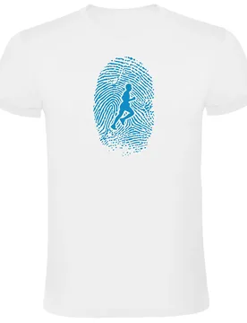 Maglietta A Maniche Corte Runner Fingerprint White 2XL - Kruskis - FashionsVida