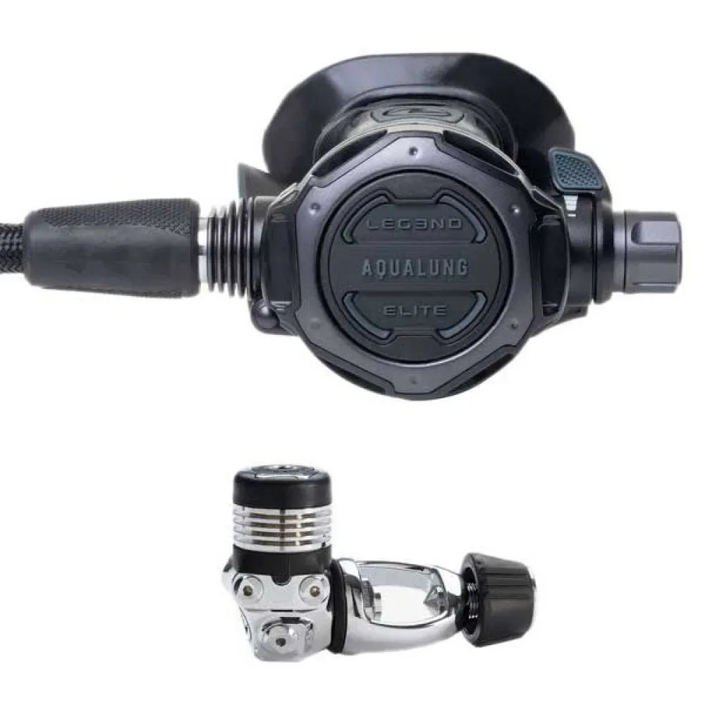 Set Di Regolatori Subacquei Leg3nd Elite Black Edition Int - Aqualung - FashionsVida