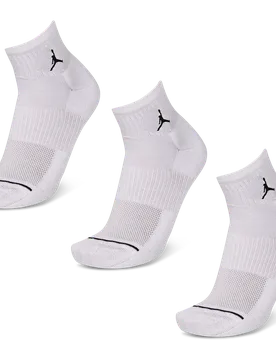 Everyday Cushioned Ankle 3 Pack Unisex - Calze Bianco - Taglia 47- 50 - Poliestere 47- 50 - Jordan - FashionsVida
