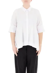 Camicia misto cotone BIANCO S