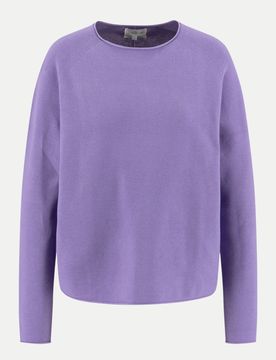 PULLOVER O-NECK FINE COTTON Violett XXL