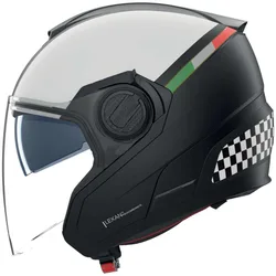 Casco Moto Jet N40-5 06 BELLAVISTA 341 Nero Bianco Sca taglia M