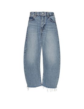 Jeans Balloon Fit THE BUBBLE CROP blau 27 damen