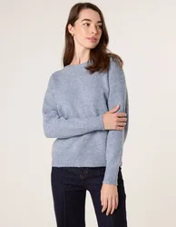 Round Neck Jumper - S/M / DENIM - female