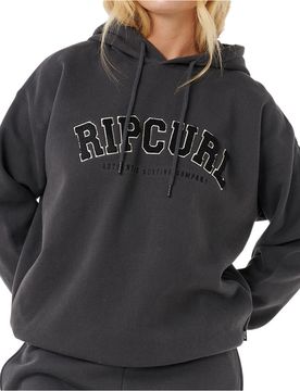 Varsity sudadera mujer Negro (XXS)