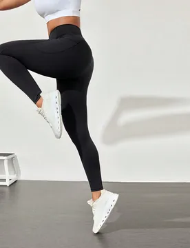 Mallas de entrenamiento de secado rápido que absorben el sudor Powersculpt™-Air de 26", con bolsillos laterales, para entrenamiento de alto impacto - Shein - FashionsVida