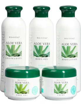 Bio-Pflegeset „Aloe Vera“, 5-teilig weiss - Bio-Vital - FashionsVida