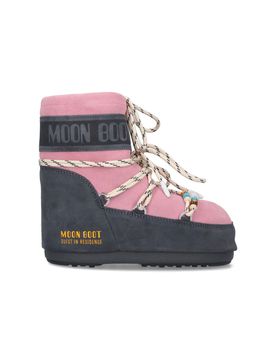 Women's Suede Lace-Up Winter Boots with Rubber Sole