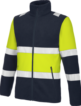 WÜRTH MODYF Polaire haute visibilité FLUO ONE jaune/marine Bleu marine 5XL