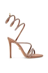 Spiral 105' Fabric Heels - Bronze - Size: 6