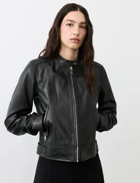 Biker de mujer de piel - Tintoretto - FashionsVida