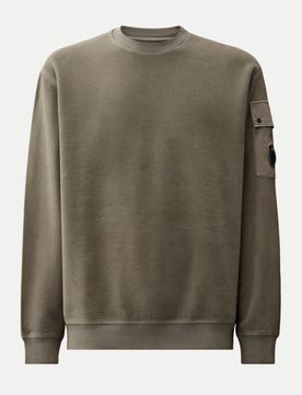Sweatshirt mit Logo-Linse Braun M