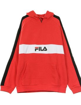 Felpa Leggera Cappuccio Uomo Jeremy True Red/bright White/black