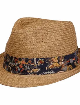 Vindello Toyo Trilby Straw Hat by - nature - Female - Size: L (58-59 cm) - Lierys - FashionsVida