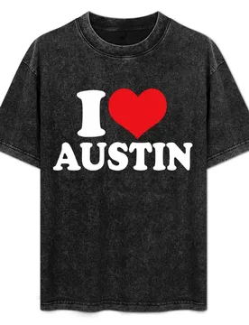 I Love Austin, I Heart Austin name T-Shirt Comfortable Workout Short Sleeve Shirt - Aliexpress - FashionsVida