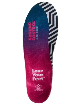 Semelle Intérieure Ground Control High Arch Black / Purple EU 42-44