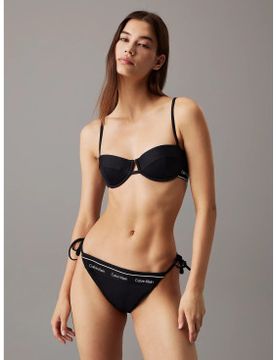 Para mujer. KW0KW02431 Parte de abajo de biki con lazada (XS), Beachwear, Nylon reciclado