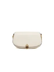 Womens Crossbody Bag Light Cream Leather - One Size