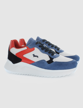 Harmont&blaine scarpe in camoscio uomo avio-bianco