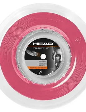 Velocity Mlt 200 M Tennis Reel String Pink 1.35 mm - Head Racket - FashionsVida