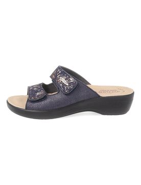 Ciabatte blu in vera pelle anatomiche 90T50B18CE 39