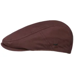 Fergus Cotton Flat Cap by - bordeaux - Size: S (54-55 cm)