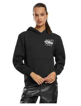 Miss Sweat à Capuche Good Vibes Puff Print Fluffy Black XS