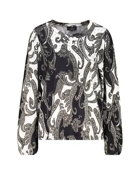 Maglietta a maniche lunghe nero 40 - monari - FashionsVida
